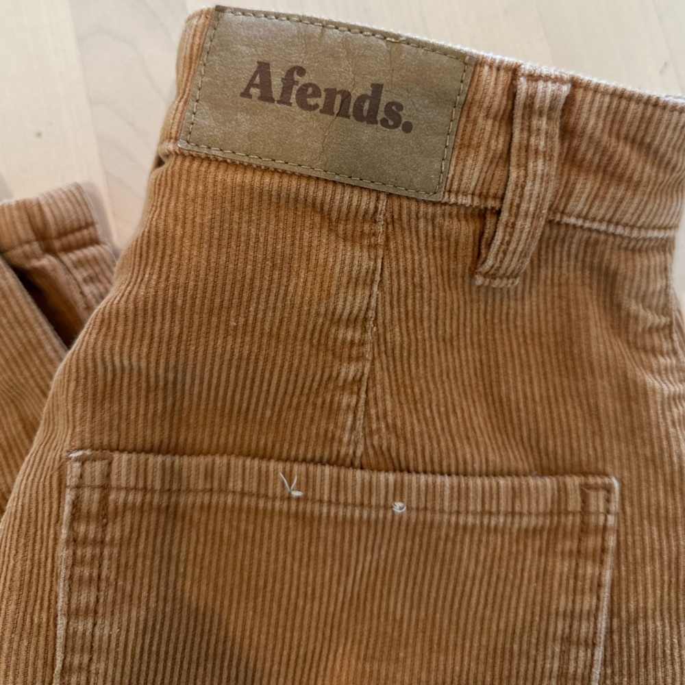 Afends yellow and orange size 4 women’s corduroy pants